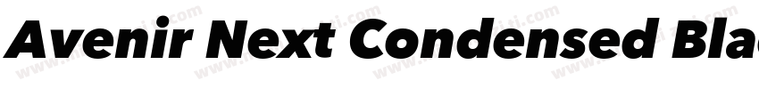 Avenir Next Condensed BlackItalic字体转换